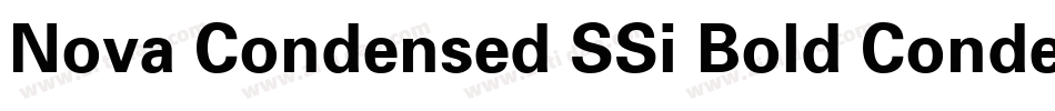 Nova Condensed SSi Bold Condensed字体转换